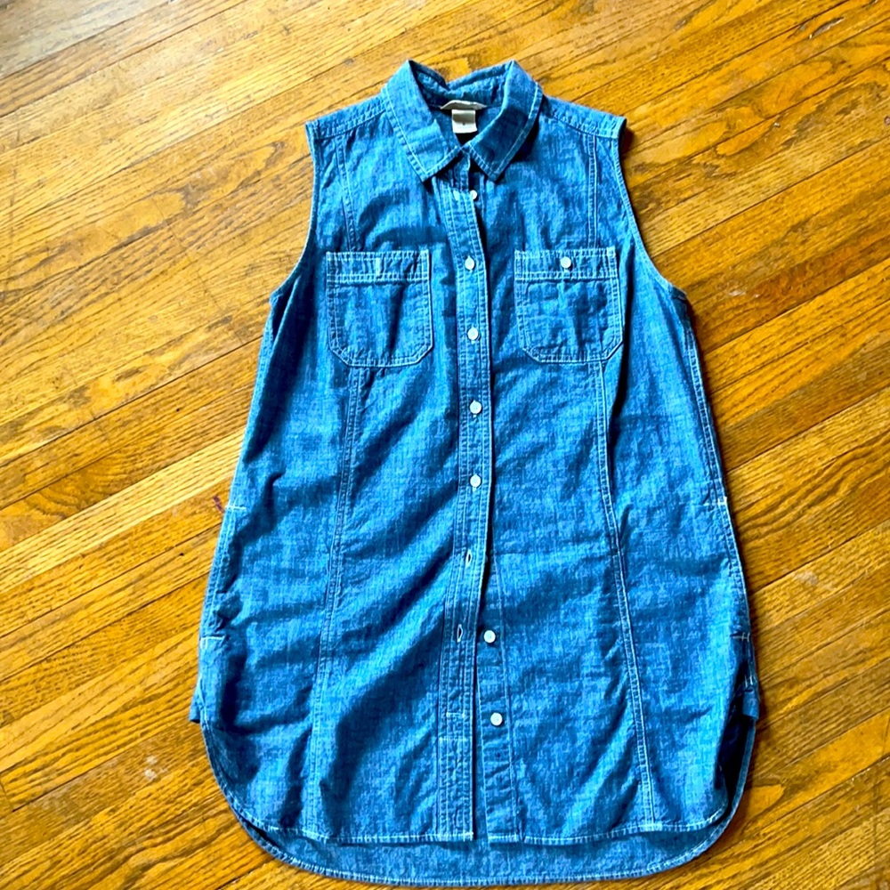 Duluth chambray pocketed tunic